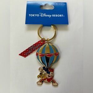 NWT Tokyo Disney Mickey Minnie Pluto Movable Keychain